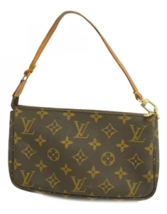 Echte Louis Vuitton Pochette Handtasche Accessoires M51980 aus Japan GEBRAUCHT - Bild 1 von 10