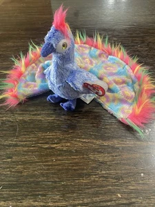 TY Beanie Baby - FLASHY the Peacock (5.5 inch) - MWMTs Stuffed Animal Toy - Picture 1 of 8