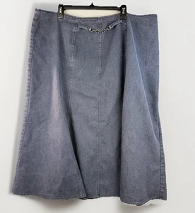 NYCC Women's Denim Skirt Sz 22W Cotton Stretch Y2K  - Picture 1 of 7