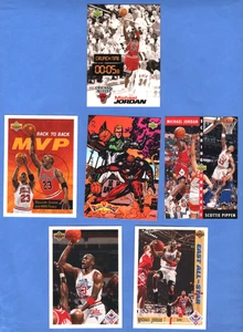 (9) Michael Jordan Upper Deck Lot. (1) CRUNCH TIME #CT 5/40 + (8) Sternenkarten - Bild 1 von 9