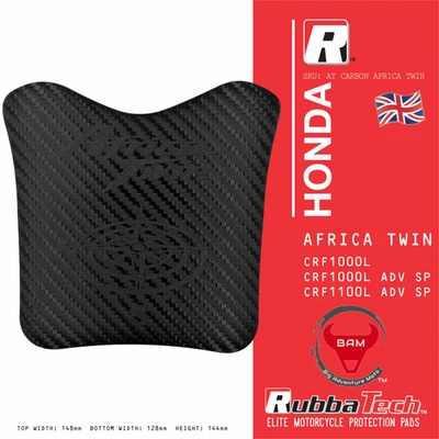 Almofada de tanque de borracha RubbaTech Honda Africa Twin - CRF1000L e CRF1100L tanque grande - Imagem 1 de 4