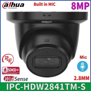 Dahua IPC-HDW2841TM-S 8MP WizSense IR30m PoE SMD+ Mic Eyeball IP Camera Black - Picture 1 of 17