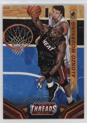 2014-15 Panini Threads Century Proof Gold /25 Alonzo Mourning #4 HOF - Image 1 of 2