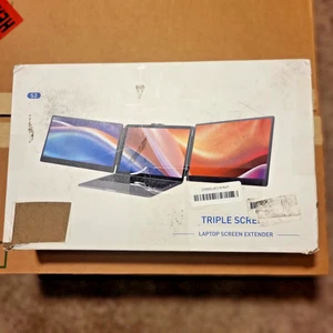 Tri Screen 14” FHD 1080P IPS Laptop Screen Extender (No Cables) - Picture 1 of 12