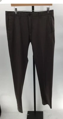 Pantalones chinos plisados Bonobos Tech para hombre 3XDry 32x34 calce ajustado marrón oscuro nuevos con etiquetas Foto 1 de 4