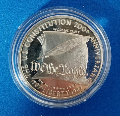 1987 S Proof 200th Anniversary US Constitution, "We the People"  90% Silver 947 - Image 1 of 2
