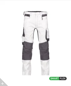 HOSE DYNAX PAINTERS  Gr. 54 Weiß Anthrazit Bundhose, Arbeitshose  - Bild 1 von 3