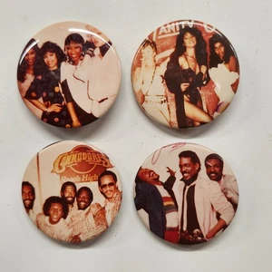 80's FIVE PACK PINBACK BUTTONS ADAM LEE QUIET RICK 5 QTY DETROIT RETRO S#20a - Picture 1 of 6