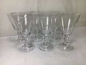 OO45 Vintage Antique Circa 19th Century Crystal Hand Blown Wine Glass Set of 6 - Picture 1 of 5