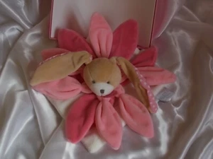 Doudou lapin rose et blanc, pétales, Collector, Doudou et compagnie Réf : 2791 - Picture 1 of 3