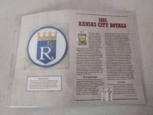 1985 Kansas City Royals Patch MLB Baseball Willabee Ward Cooperstown Collection - Picture 1 of 3