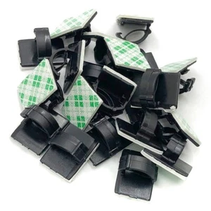 20Pcs Cable Clips Self-adhesive Sticky Cord Wire Clamp Table Organiser - Afbeelding 1 van 2