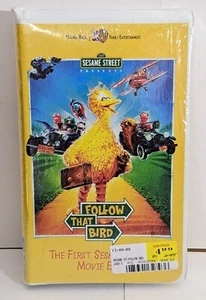 123~SESAME STREET ~ FOLLOW THAT BIRD ~ VHS ~ 1ST SESAME STREET MOVIE *Sealed* - Picture 1 of 2