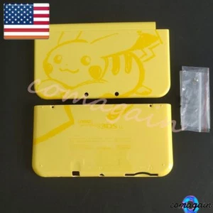 For New Nintendo 3DS LL 3DS XL  A+E Cover Shell Housing Front Back Case Pikachu - Picture 1 of 7