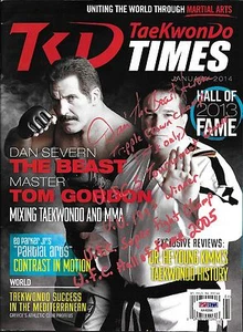 Dan Severn Signed TKD Tae Kwon Do Times Magazine PSA/DNA COA UFC Hall of Fame 6 - Picture 1 of 1