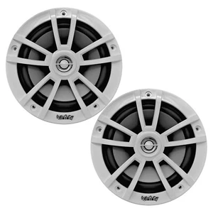 2x Infinity 6.5" 225W Peak High-Performance Marine White Boat Audio Speakers - Picture 1 of 2