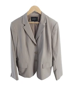 Lafayette 148 Womens 14 Virgin Wool 3 Button Pockets Lapel Classic Blazer Career - Picture 1 of 12