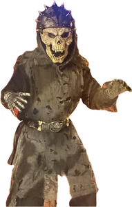 3pc Cinema Skull Warrior Planet Ape Horned Helmet Halloween Costume Men 2X 52-54 - Picture 1 of 4