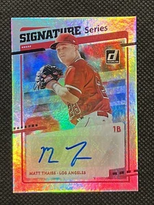 2020 Donruss Signature Series Auto #SS-MT Matt Thaiss - Picture 1 of 2