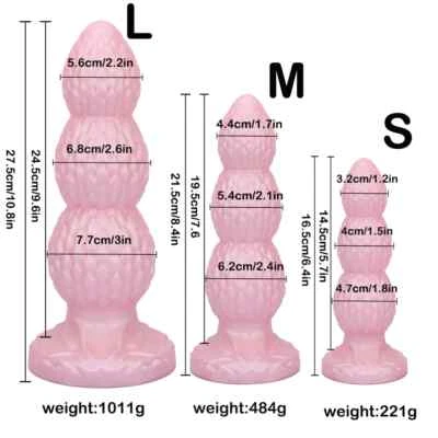 Pattern Anal Plug Anal Bead Dildos Suction Cup Butt Plug Anal Dilator Sex Toys - Image 1 of 4