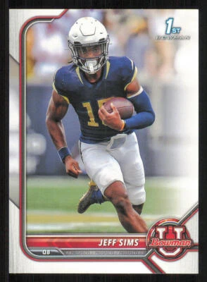 2022 Bowman University #44 Jeff Sims - Image 1 of 2