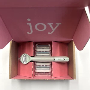 Joy Women's Razor Handle + 4 Razor Blade Refills, Teal - Picture 1 of 4