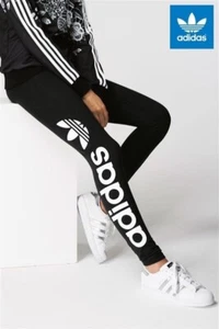 Adidas Womens Leggings Sportswear Linear Legging Black Size 10 12 14 16 AJ8081 - Picture 1 of 2
