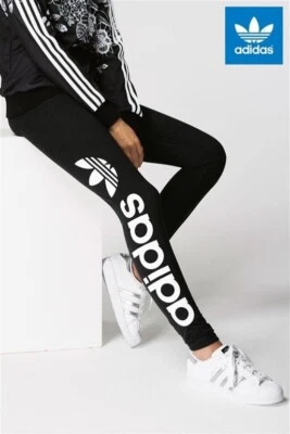 Adidas Womens Leggings Sportswear Linear Legging Black Size 10 12 14 16   AJ8081 - Image 1 of 2