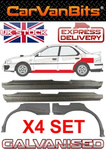 FOR SUBARU IMPREZA GC GF 92-00 X2 FULL SILL REPAIR PANEL + X2 REAR WHEEL ARCH X4 - Picture 1 of 12