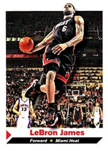 "RARE" LEBRON JAMES 2011 SPORTS ILLUSTRATED MIAMI HEAT BASKETBALL CARD #23!  - Image 1 of 1