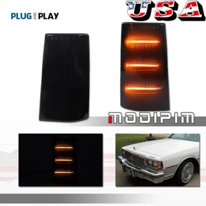 2× Smoke Amber LED Side Marker For 83-89 Pontiac Bonneville 87-89 Pontiac Safari - Picture 1 of 11