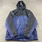 Alpine Design Jacket Mens 2XL Blue Black Parka Hooded Fleece Lined Insulated Ski