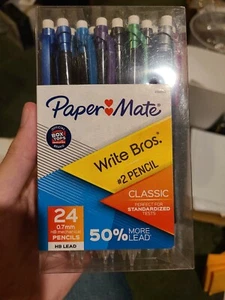 Paper Mate Write Bros Mechanical Pencils, 0.7 mm, Assorted Colors, 24 Count - Picture 1 of 1