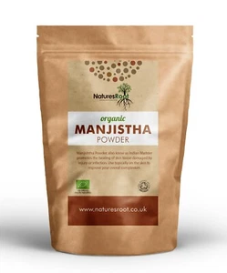 Organic Manjistha Powder  Indian Madder Powder Rubia Cordifolia Ayurvedic Herbal - Picture 1 of 7