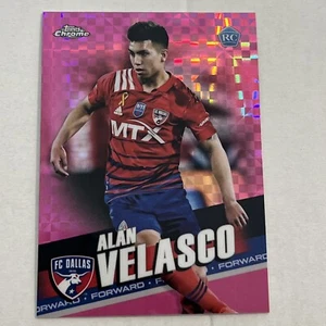 2022 Topps Chrome MLS #62 Alan Velasco Rookie Pink Refractor X Fractor Dallas - Picture 1 of 2
