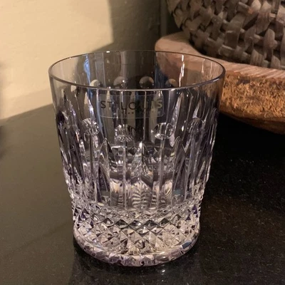 Cristal Saint Louis Tommy roxo corte para limpar uísque vidro da moda antiga com caixa - Imagem 1 de 4