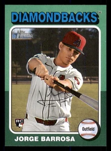 2024 Topps Heritage Green Border #690 Jorge Barrosa Arizona Diamondbacks RC - Bild 1 von 2