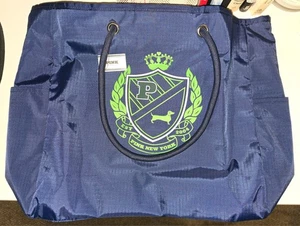 NUEVO Bolso de Mano Victoria’s Secret Rosa Promo Perro Universitario Azul Marino Playa Viaje Nuevo con Etiquetas - Imagen 1 de 3