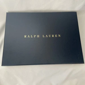 Polo Ralph Lauren Navy Gift Box w/Tissue 13 x 9.5 x 1.5 - Picture 1 of 6