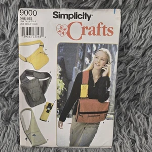 SIMPLICITY 9000 Fanny Pack Messenger Cell VTG 90s Craft Sewing Pattern UNCUT - Picture 1 of 3