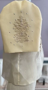 Filipiniana Bolero Embroidered/Embroidery Patch Philippine Ethnic 2X Beige - Picture 1 of 6