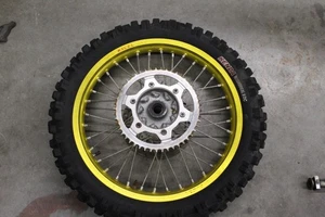 2007 SUZUKI RMZ450 REAR GOLD EXCEL RIM WHEEL TIRE 120/80-19 RMZ 450 RM-Z450 - Picture 1 of 13