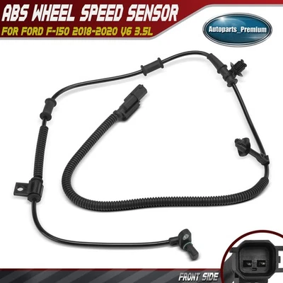 2x Sensor de velocidad de rueda ABS del lado del conductor y del pasajero delantero para Ford F-150 2018-2020 Foto 1 de 4