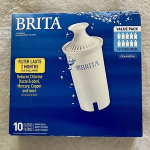 Brita 987554 Standard Replacement Filters 10 Pack Works Almost All Systems NEW - Picture 1 of 2