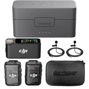 Lot microphone sans fil tout-en-un DJI Mic 2 (2 TX + 1 RX + étui de charge) - Photo 1 sur 12