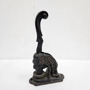 Antique 1902 Majestic LION Head Cast Iron Desktop Embosser Press Notary Tool - Picture 1 of 9