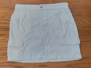 Athleta Skort Womens Medium White Outdoor Stretch Cargo Pockets Built In Shorts - Picture 1 of 8