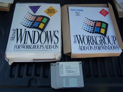 Microsoft Windows For Workgroups Add-on O/S Upgrade for Win 3.1  Open Box. - Image 1 of 3