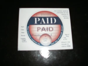 TAX DISC REMINDER........... ( PAID ).ON DISC.....FREE POSTAGE... - Picture 1 of 3