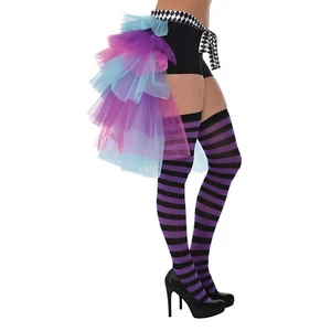 Rainbow Tutu Skirt Women Tulle Bustle Skirt Pride Adult Burlesque Fancy Dress UK - Picture 1 of 2